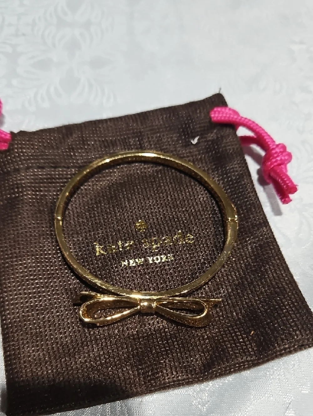 kate spade Gold Bow Bangle Bracelet - Picture 3 of 5